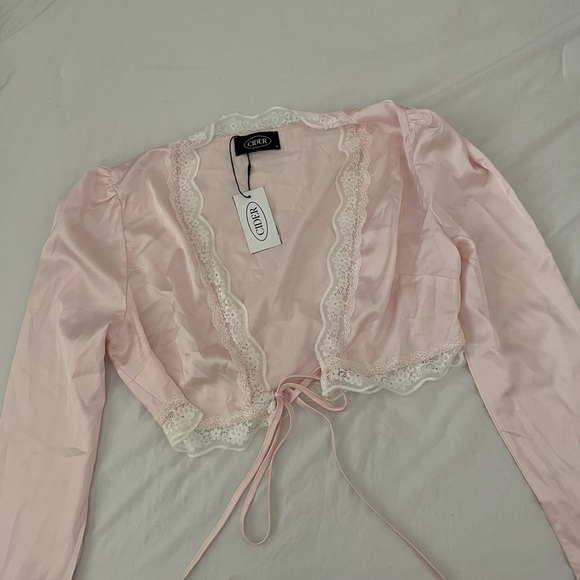 NWT Cider pink lace top - Picture 4 of 4